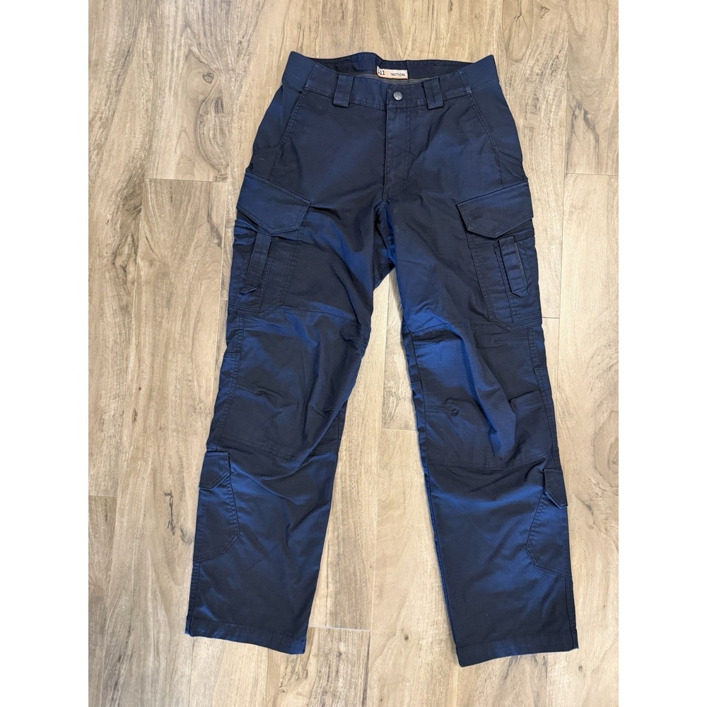 5.11 Tactical Pants Mens 30x32 Navy Blue Cargo Ripstop Work Utility 74482-724